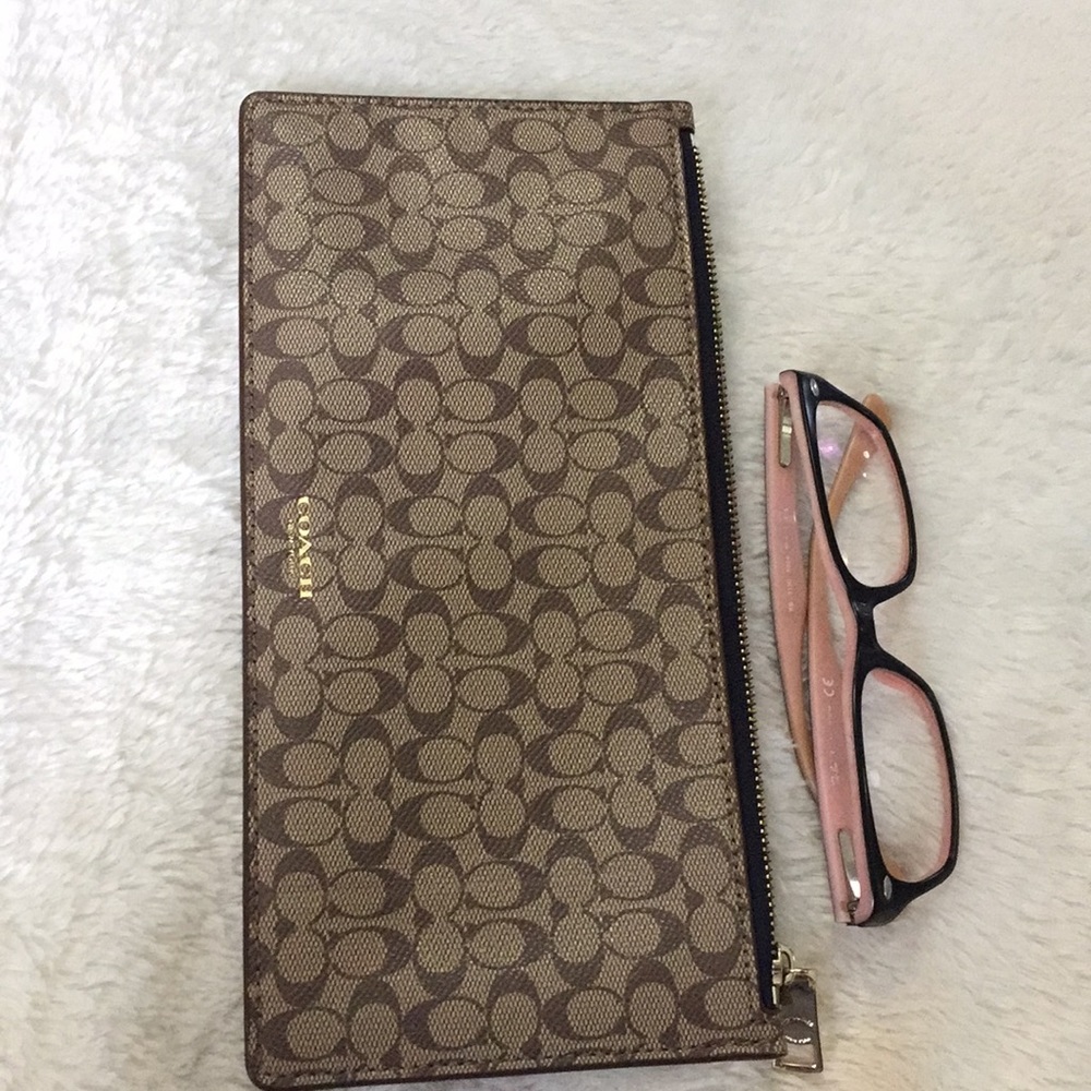 Coach pencil/makeup pouch bag